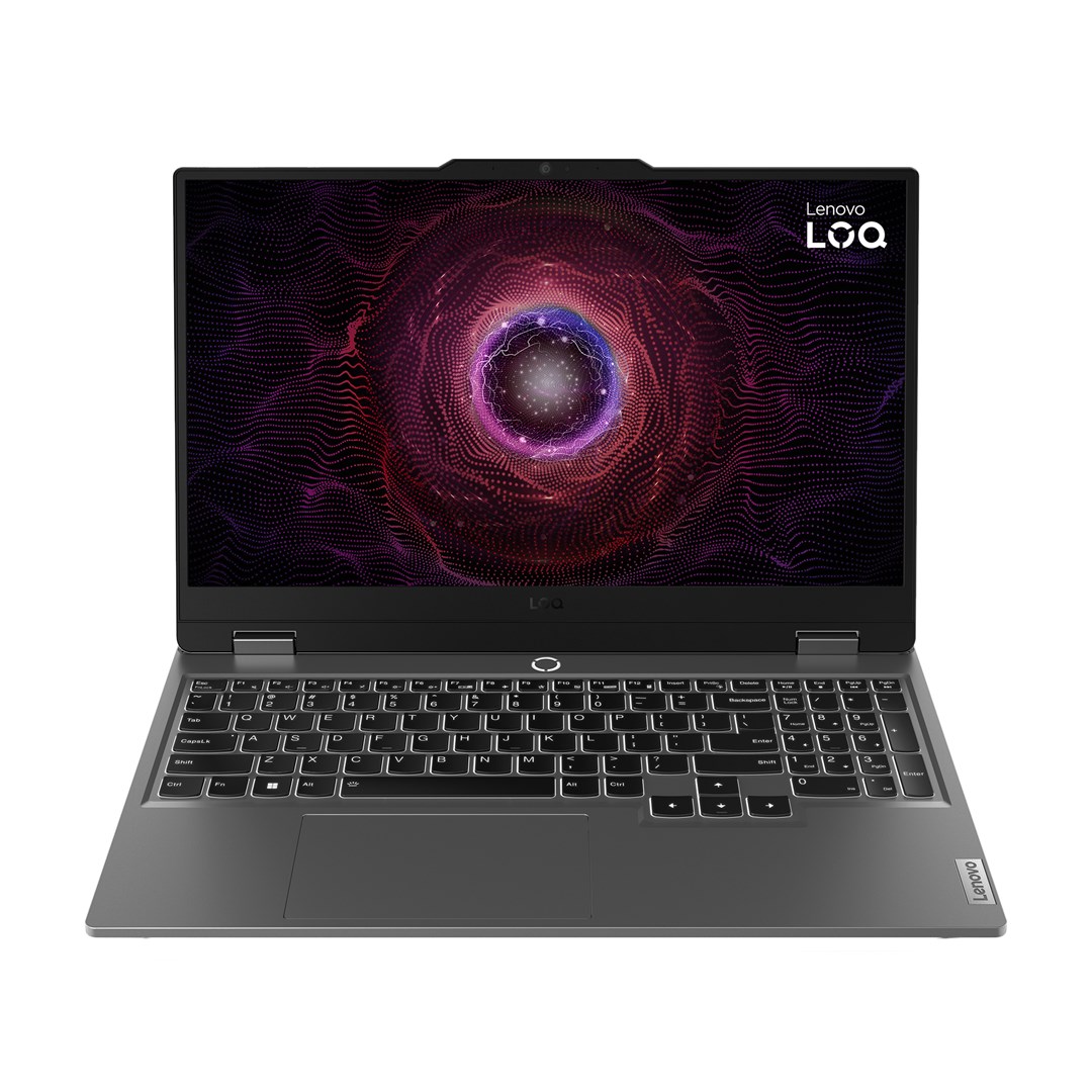 Laptop LENOVO LOQ 15ARP9 (15.6" IPS FHD, Ryzen 5 7235HS, 16GB RAM, 512GB SSD, GeForce RTX 3050, Win11 Home) sivi – internacionalna non HR tipkovnica-0