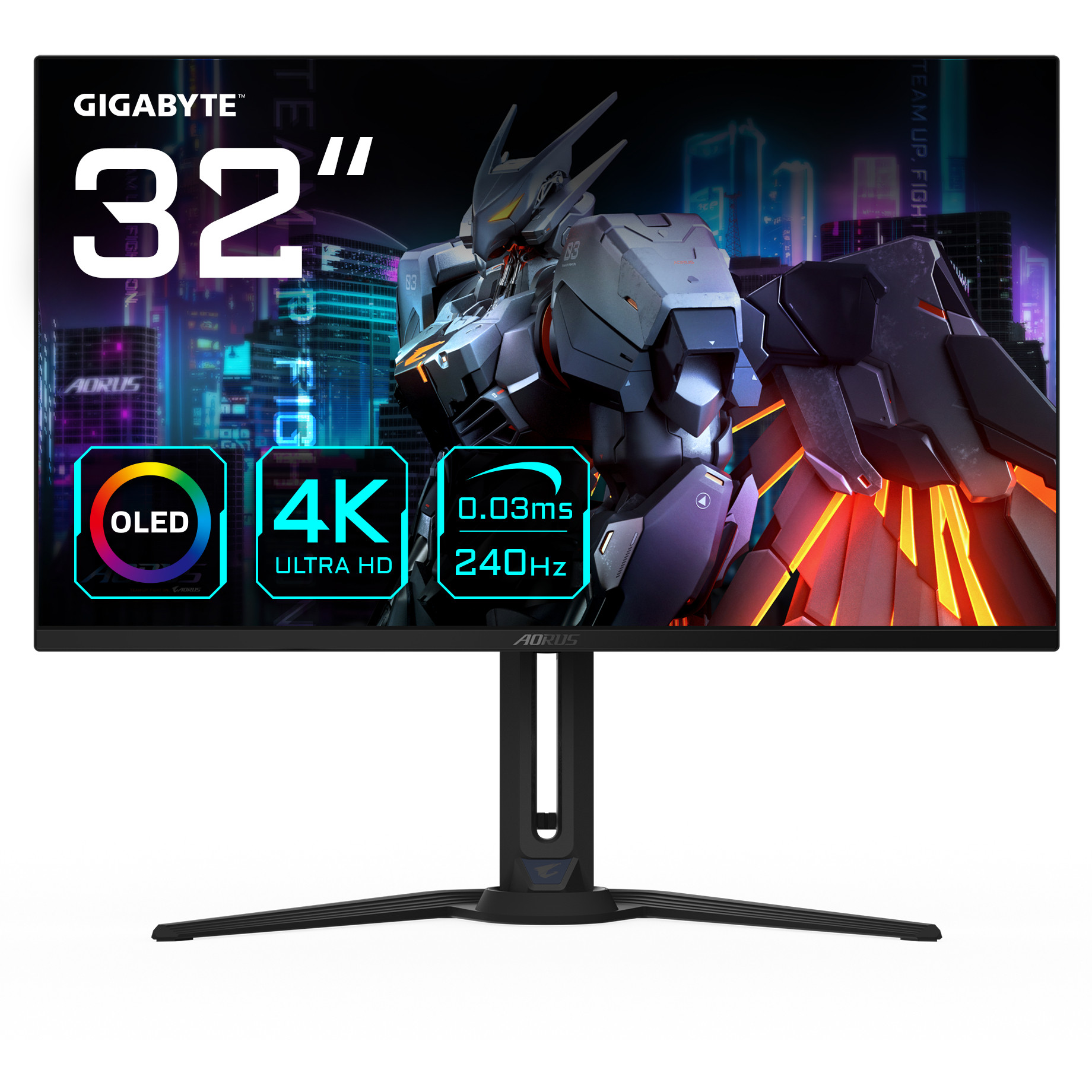 Monitor GIGABYTE AORUS FO32U2 (32" OLED, 3840 x 2160, 240Hz, 0.03ms, FreeSync Premium Pro, HDMI 2.1)-0