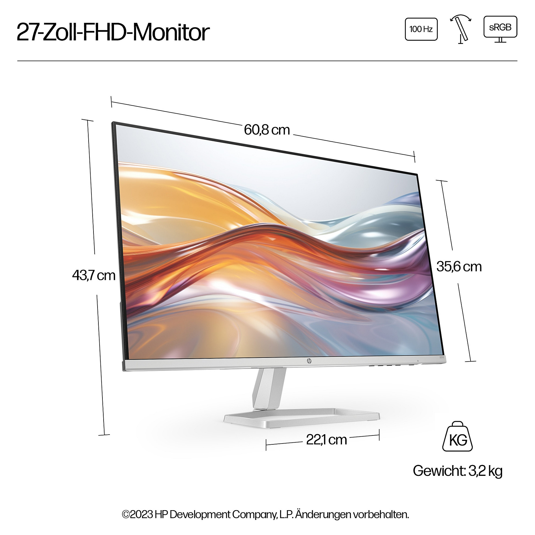 Monitor HP 527sf 94F44E9 (27" IPS, 100Hz)-9