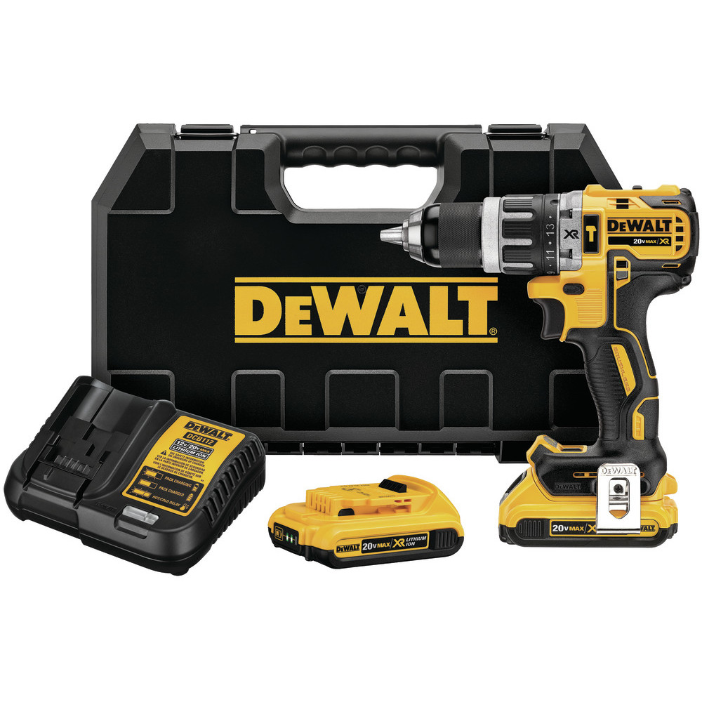 Bušilica DeWALT DCD796D2-QW (bez ključa, 1.6 kg) crna, žuta-0