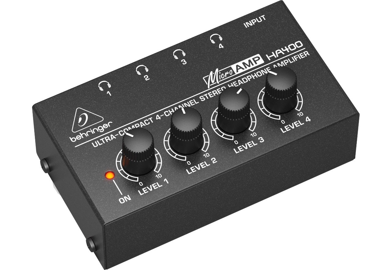 Behringer HA400 headphone amplifier Black, Grey-1
