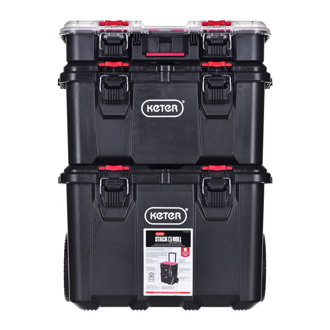 Set of 3 Stack "N "Roll boxes KETER-1