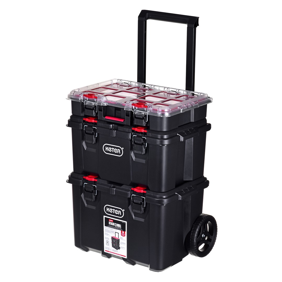 Set of 3 Stack "N "Roll boxes KETER-0