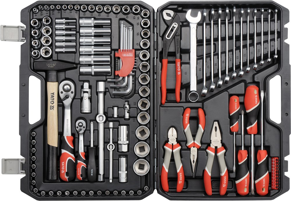Set alata YATO YT-38901 XXL (122 dijela, 1/4", 1/2")-0