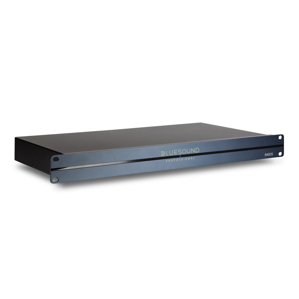 Streamer BLUESOUND PROFESSIONAL B400S (ethernet lan, usb port, multichannel audio output type phoenix x4, multichannel audio output type linear x4, multichannel audio output type rca toslink x4, total harmonic distortion (thd) 0,01%, signal-to-noise ratio (snr) 110 dB, weight 2.7 kg)-0