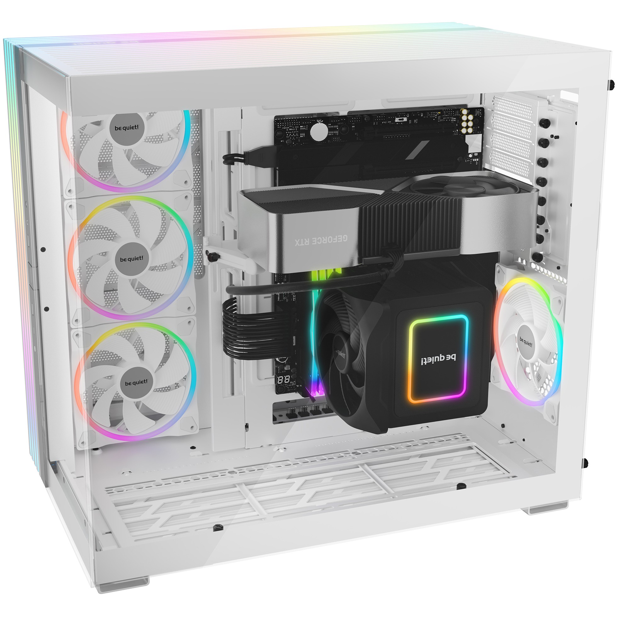 PC kućište BE QUIET! LIGHT BASE 900 DX White Full Tower (Full Tower, ATX, EATX, micro ATX, Mini-ATX, XL-ATX, 1x 3.5" bay, 4x 2.5" bay, bijelo)-3