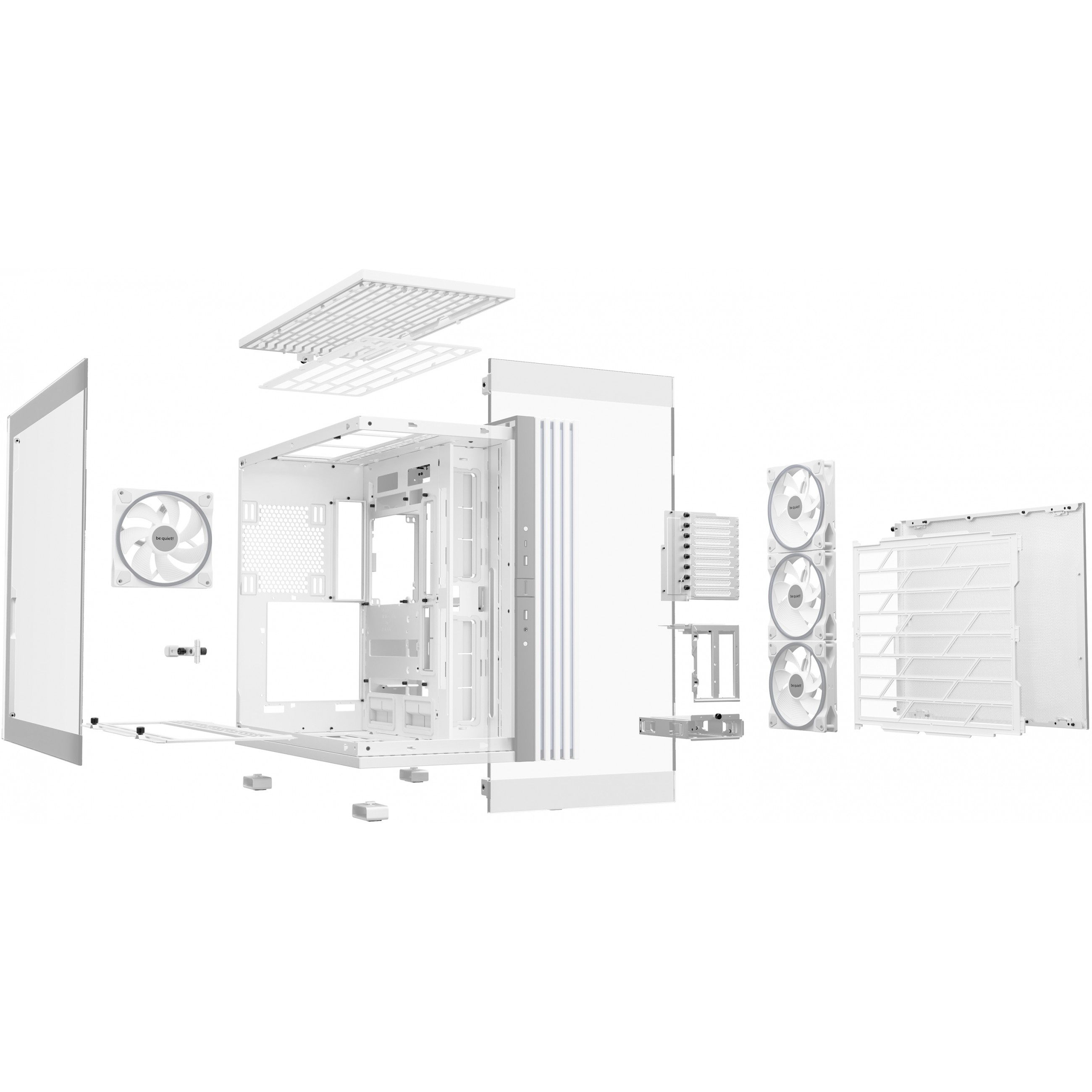PC kućište BE QUIET! LIGHT BASE 900 DX White Full Tower (Full Tower, ATX, EATX, micro ATX, Mini-ATX, XL-ATX, 1x 3.5" bay, 4x 2.5" bay, bijelo)-4