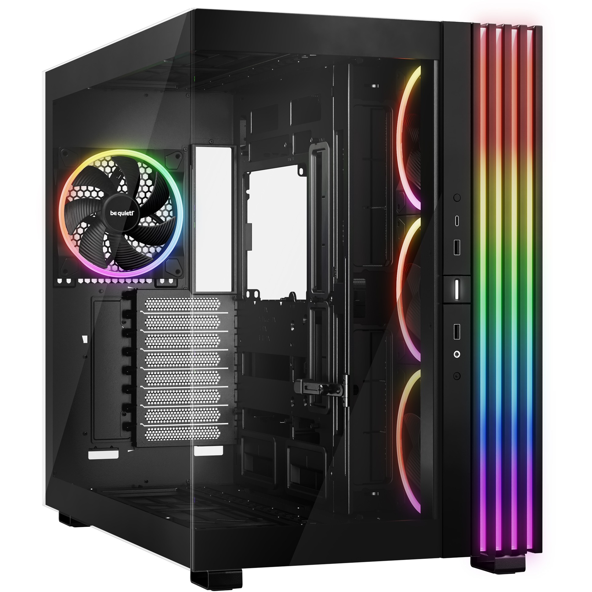 Kućište za računalo BE QUIET! LIGHT BASE 900 FX (Full Tower, podrška za tekuće hlađenje, RGB kontrola, 4x 2.5" pretinci, 1x 3.5" pretinac)-0