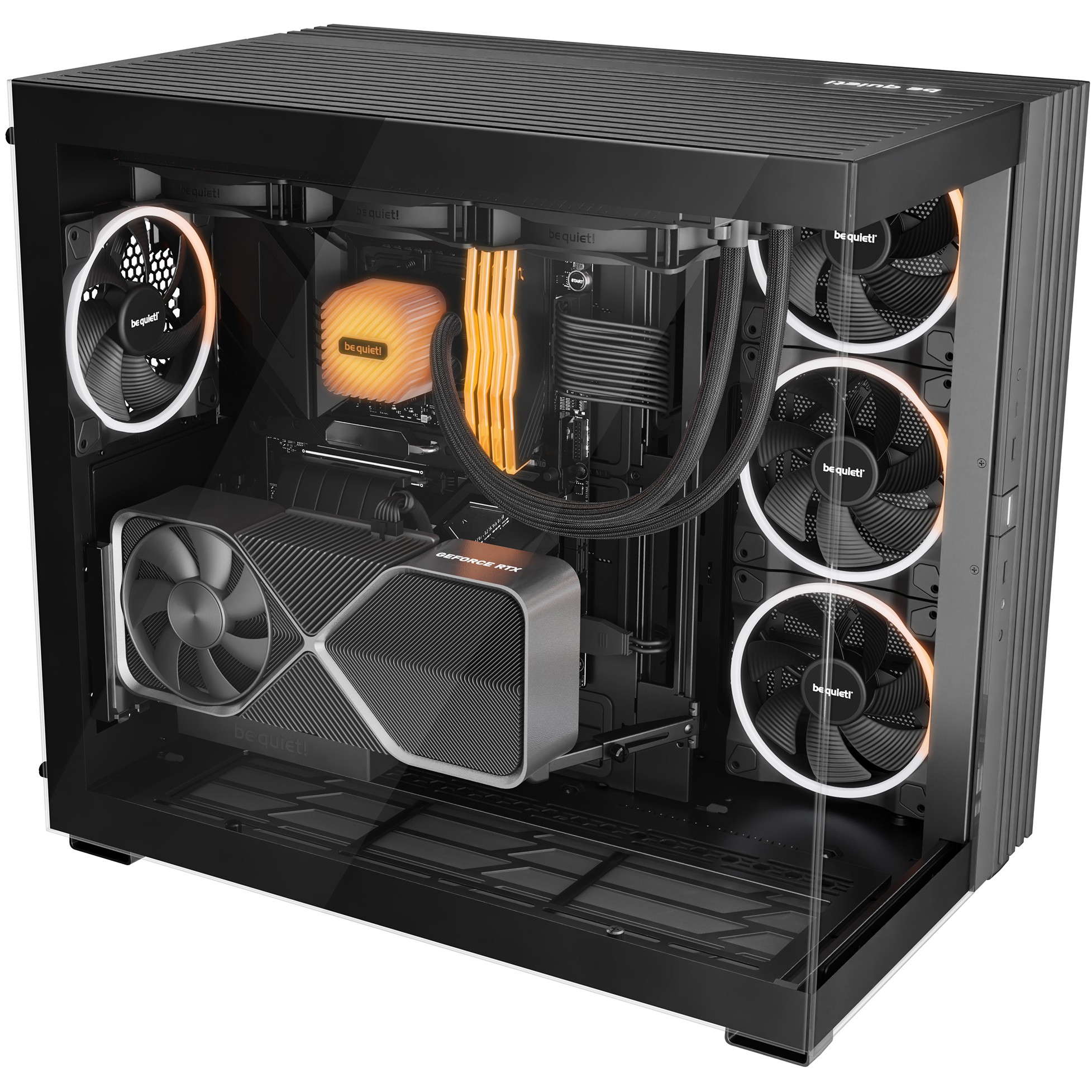 Kućište za računalo BE QUIET! LIGHT BASE 900 FX (Full Tower, podrška za tekuće hlađenje, RGB kontrola, 4x 2.5" pretinci, 1x 3.5" pretinac)-2