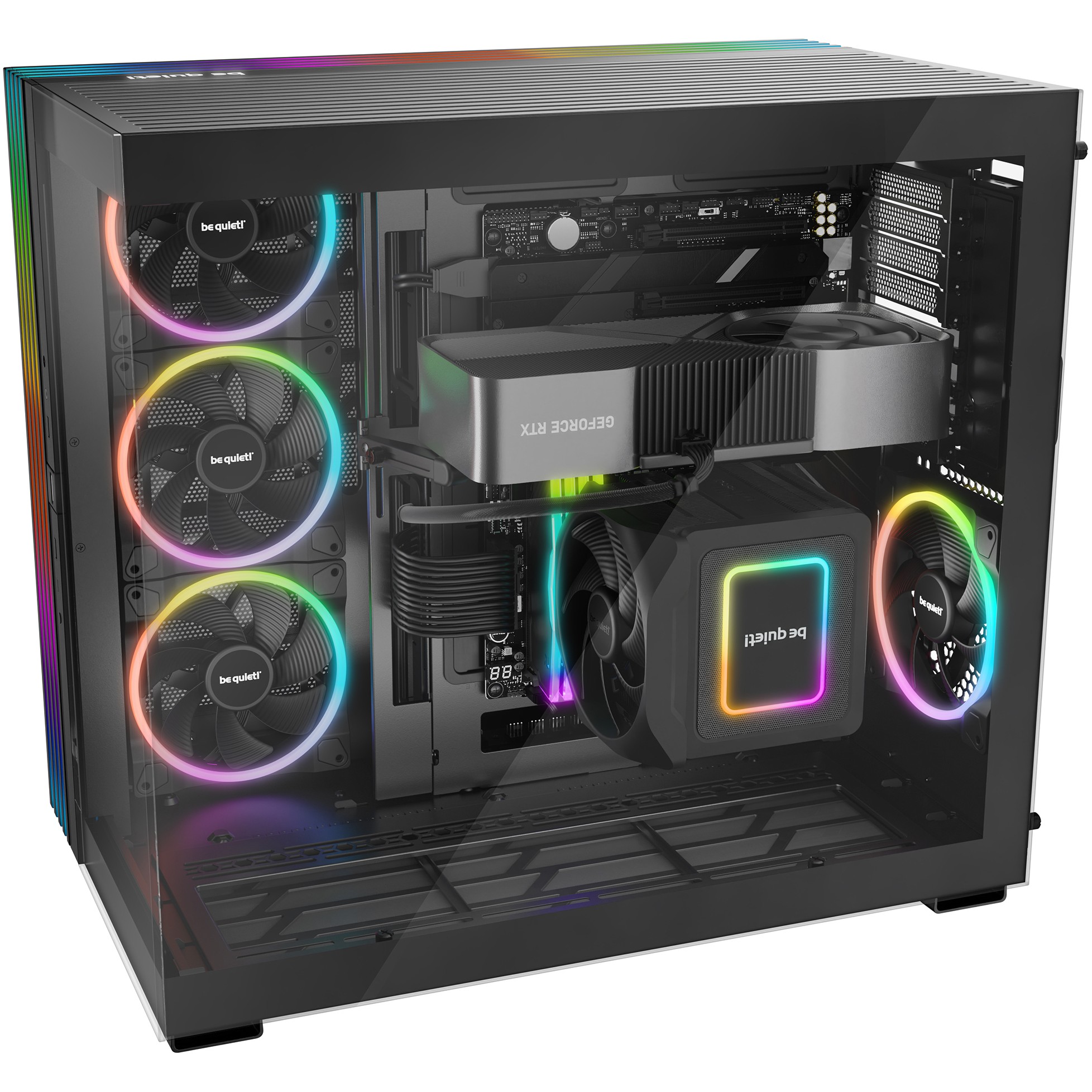 Kućište za računalo BE QUIET! LIGHT BASE 900 FX (Full Tower, podrška za tekuće hlađenje, RGB kontrola, 4x 2.5" pretinci, 1x 3.5" pretinac)-3