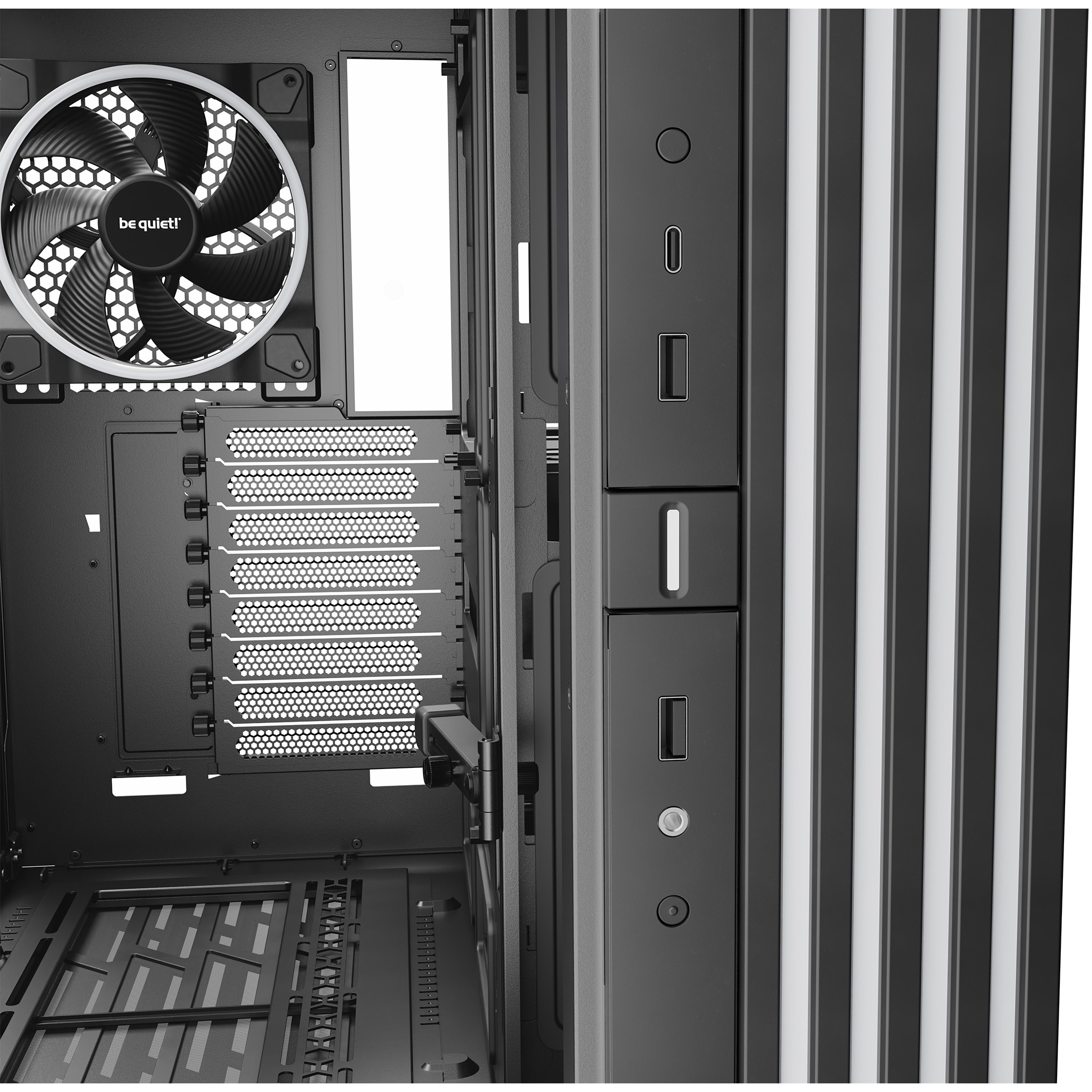 Kućište za računalo BE QUIET! LIGHT BASE 900 FX (Full Tower, podrška za tekuće hlađenje, RGB kontrola, 4x 2.5" pretinci, 1x 3.5" pretinac)-5
