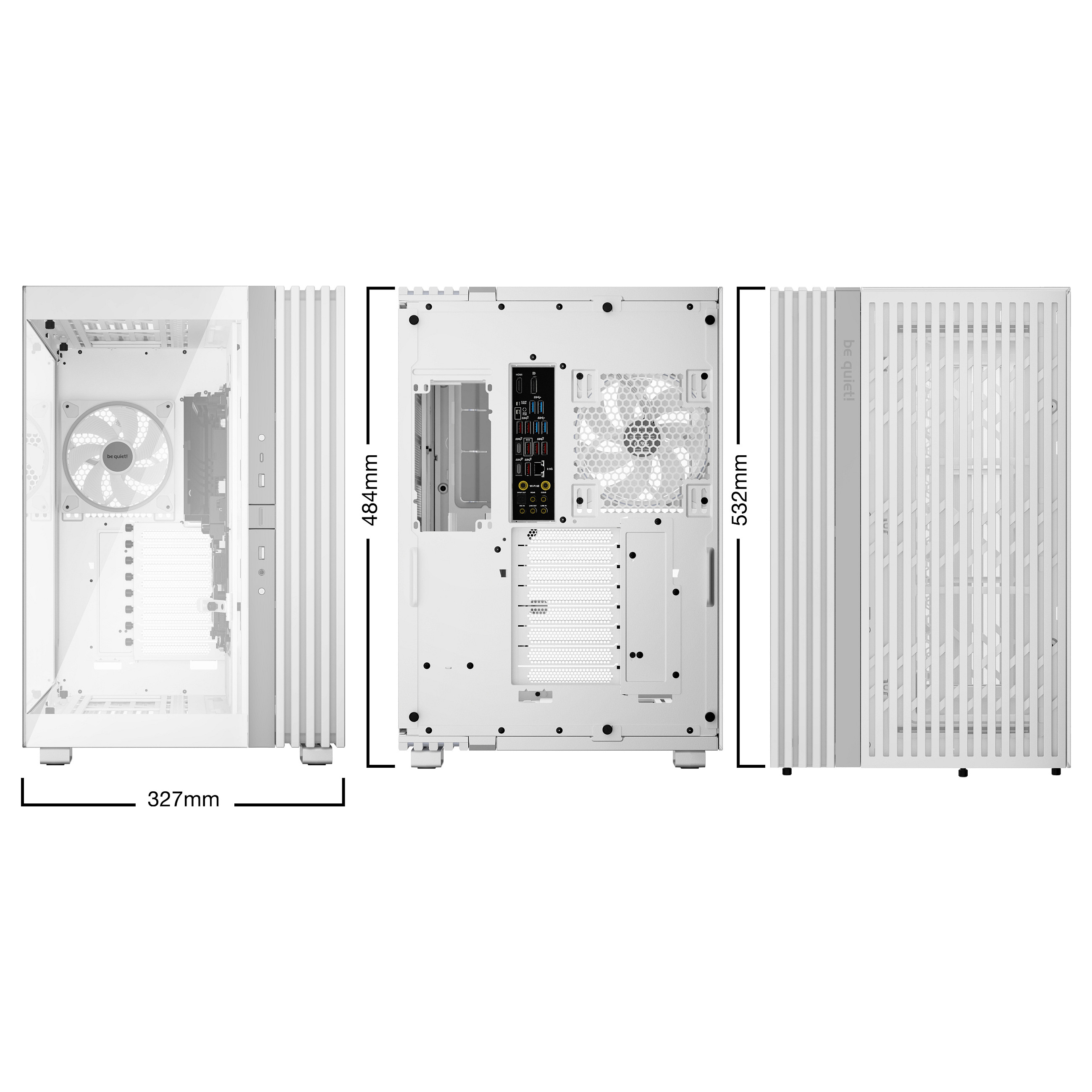 Kućište za računalo BE QUIET! LIGHT BASE 900 FX White Full Tower (Full Tower, Gaming, ATX, EATX, XL-ATX, micro ATX, Mini-ITX, Bijelo)-8