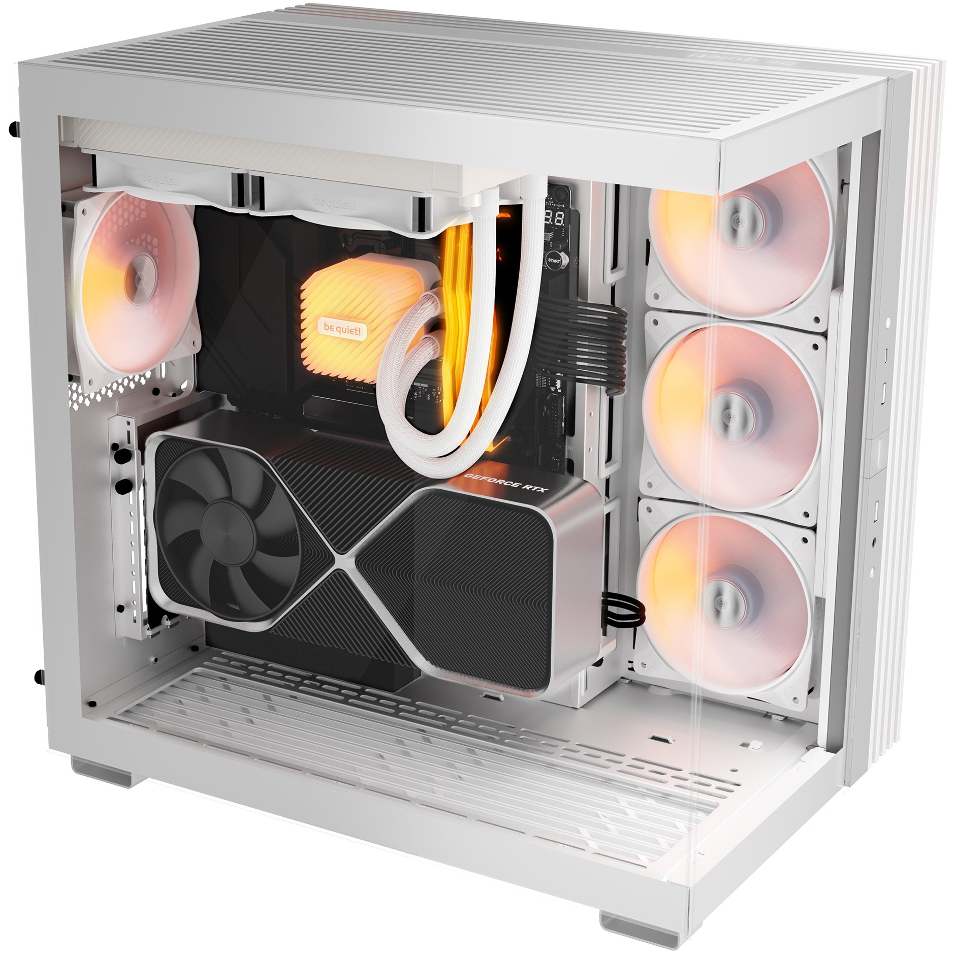 Kućište za računalo BE QUIET! LIGHT BASE 600 LX (Midi Tower, ATX, 3x 120 mm ventilatori, USB 3.2 Gen 2, Bijelo)-1