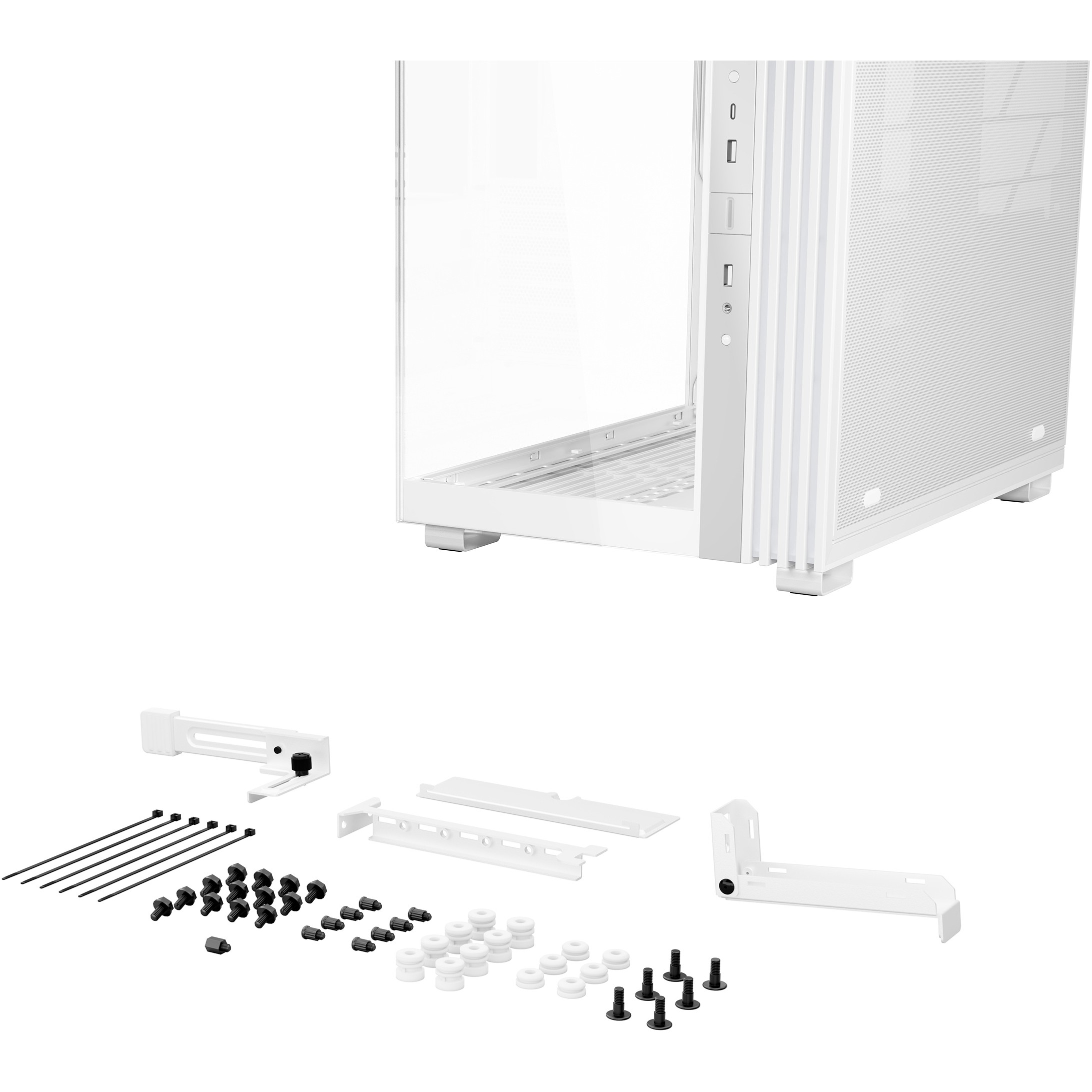 Kućište za računalo BE QUIET! LIGHT BASE 600 LX (Midi Tower, ATX, 3x 120 mm ventilatori, USB 3.2 Gen 2, Bijelo)-6