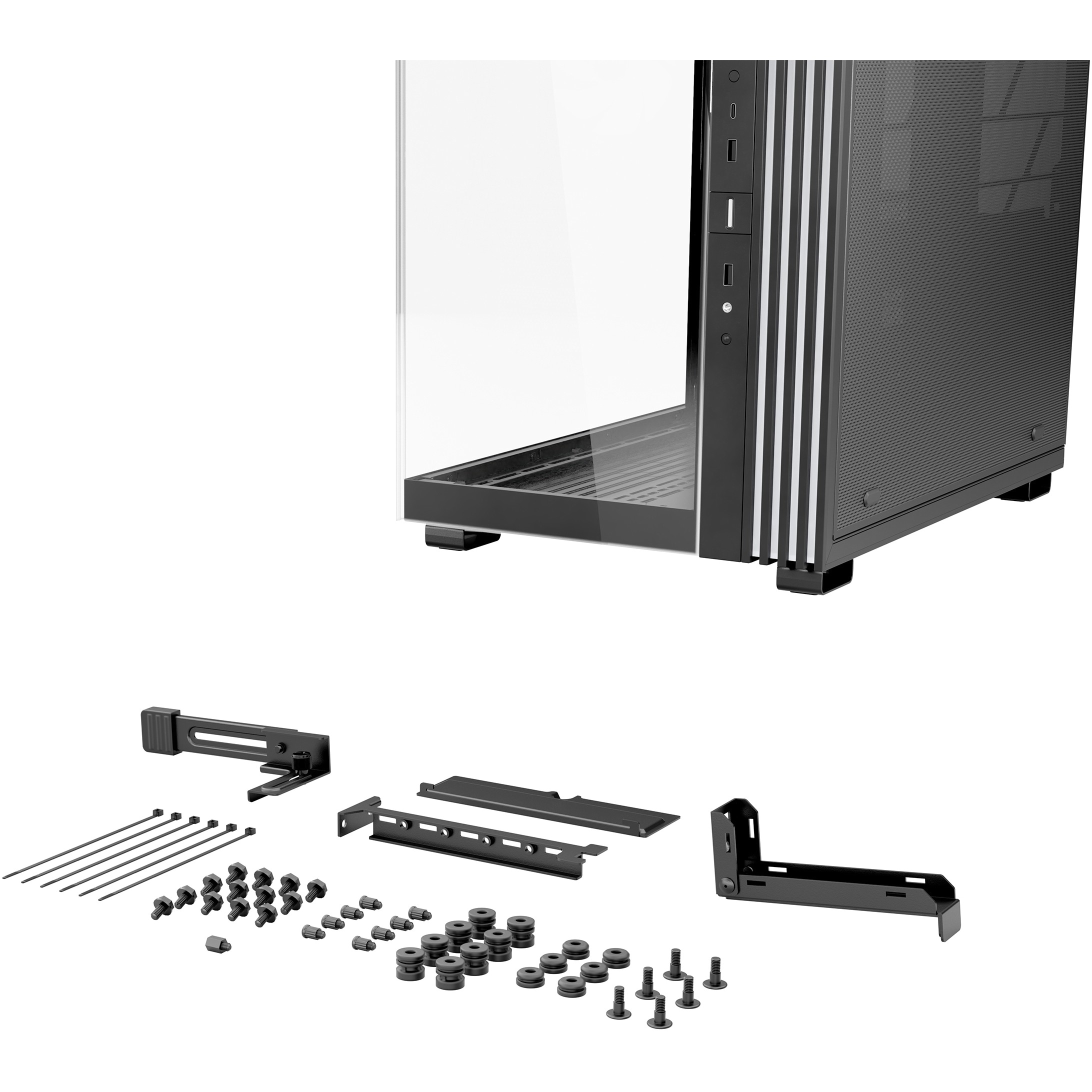 PC kućište BE QUIET! LIGHT BASE 600 DX Black Midi Tower (Midi Tower, 2x 2.5" bays, 1x 3.5" bays, ATX, micro ATX, Mini-ATX, RGB, staklo)-7