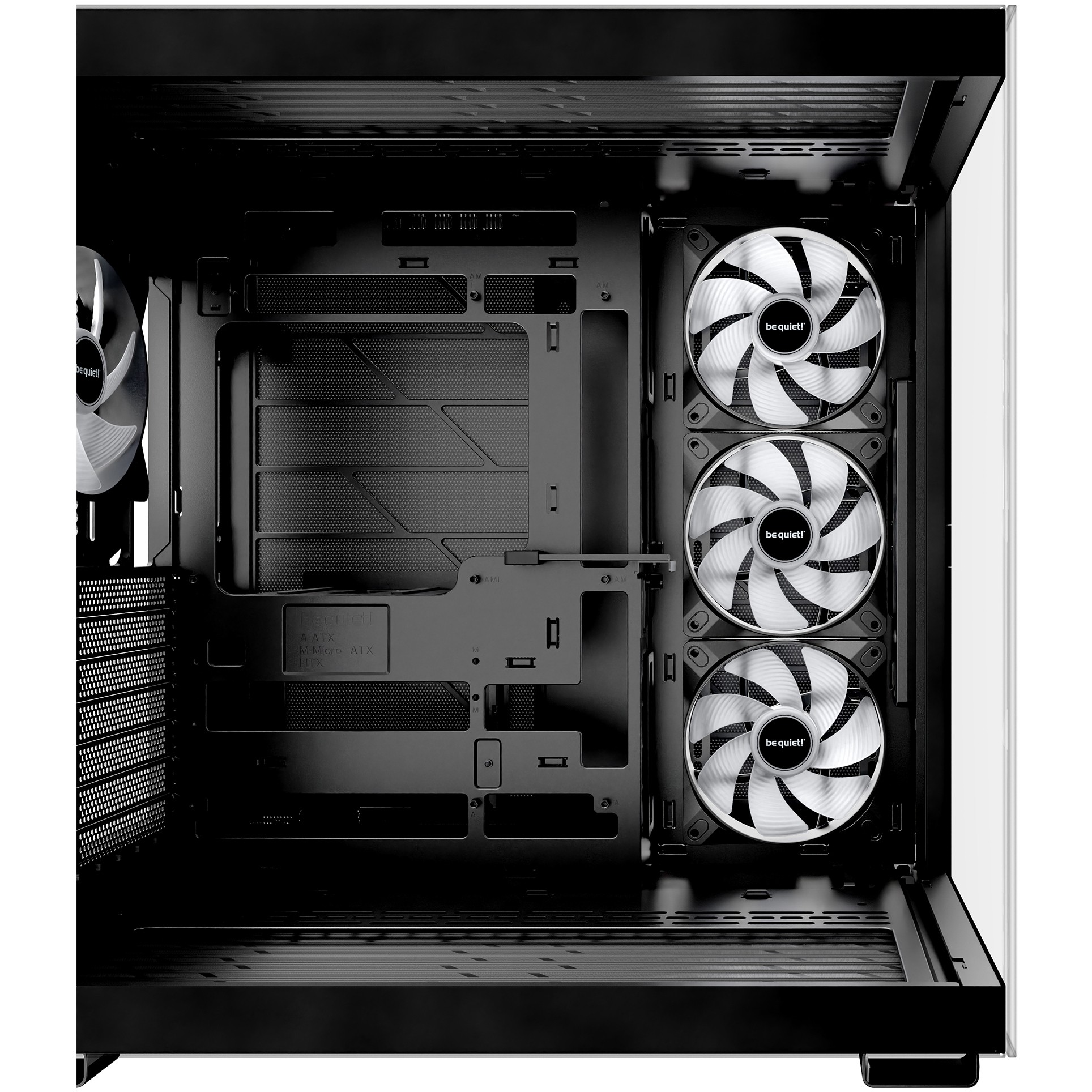 PC kućište BE QUIET! LIGHT BASE 600 DX Black Midi Tower (Midi Tower, 2x 2.5" bays, 1x 3.5" bays, ATX, micro ATX, Mini-ATX, RGB, staklo)-8