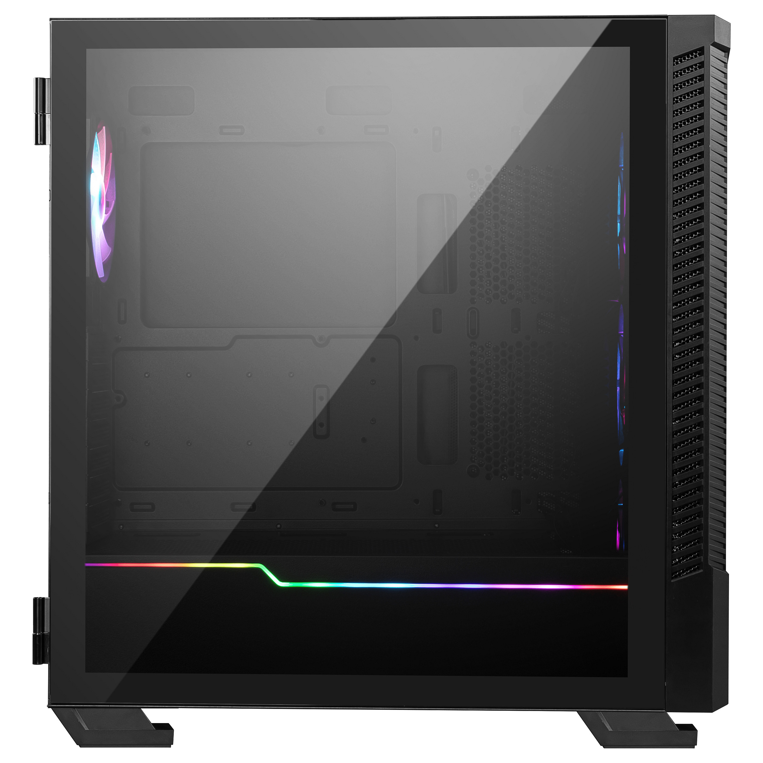 Kućište MSI MPG VELOX 100R Mid Tower Gaming Computer Case Black, 4x 120mm ARGB ventilatori, USB Type-C, Tempered Glass-1