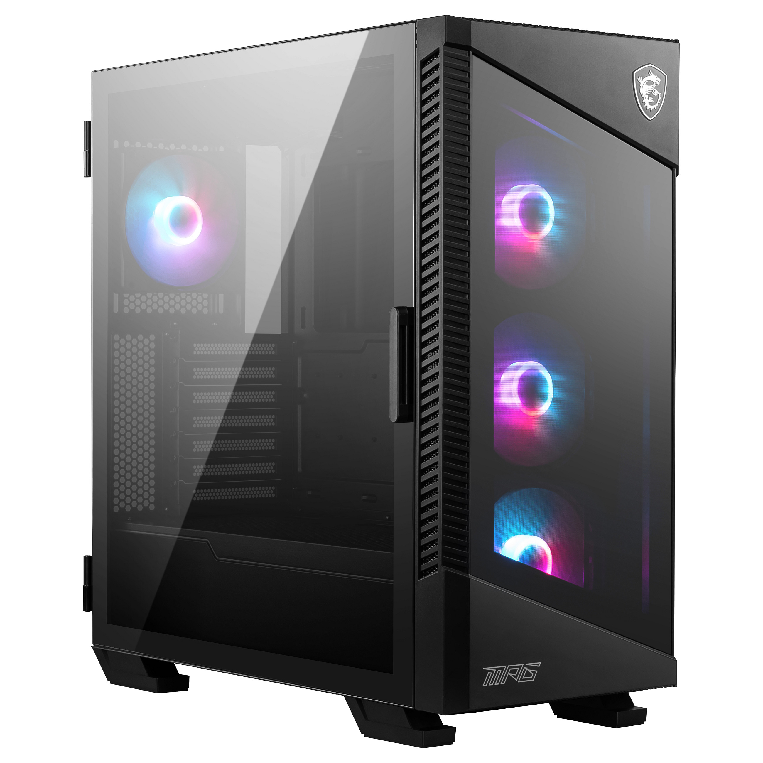 Kućište MSI MPG VELOX 100R Mid Tower Gaming Computer Case Black, 4x 120mm ARGB ventilatori, USB Type-C, Tempered Glass-2