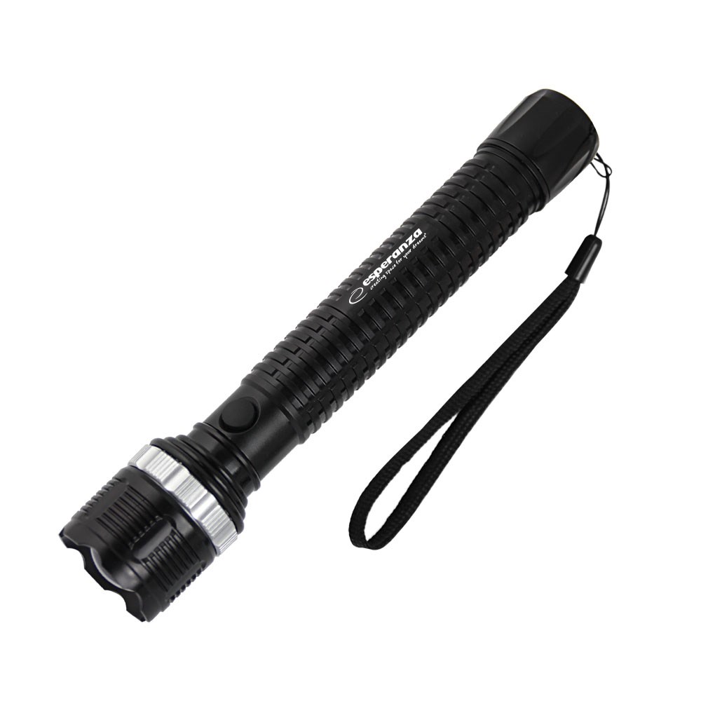 Ručna svjetiljka ESPERANZA EOT074 (LED, 1,2 W, domet svjetlosti do 100 m, otporna na udarce, crna)-2