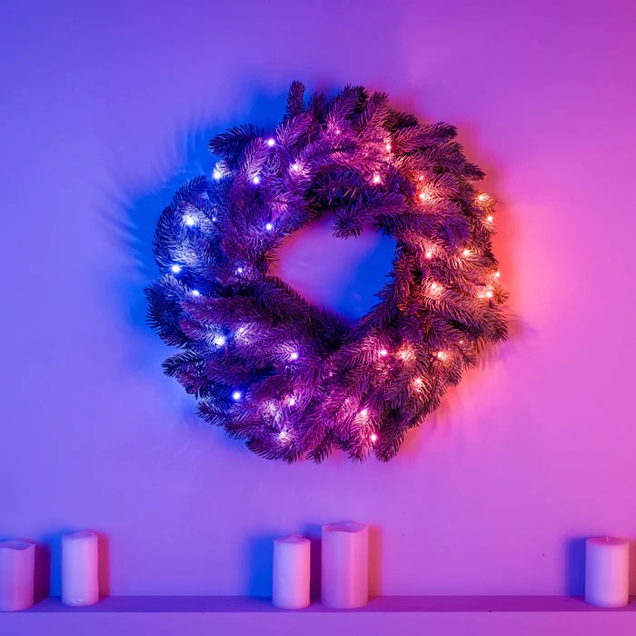 Wienac TWINKLY Wstępnie oświetlony 50 RGB LED 24" zeleni kabel-4