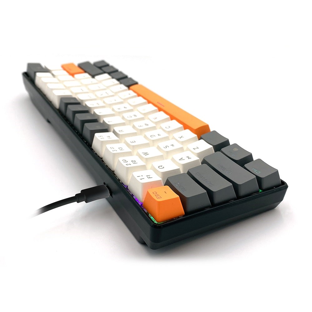 Tipkovnica MEDIA TECH MT1258 60% mehanička, CHERRY MX Red, multicolor pozadinsko osvjetljenje – internacionalna non HR tipkovnica-2