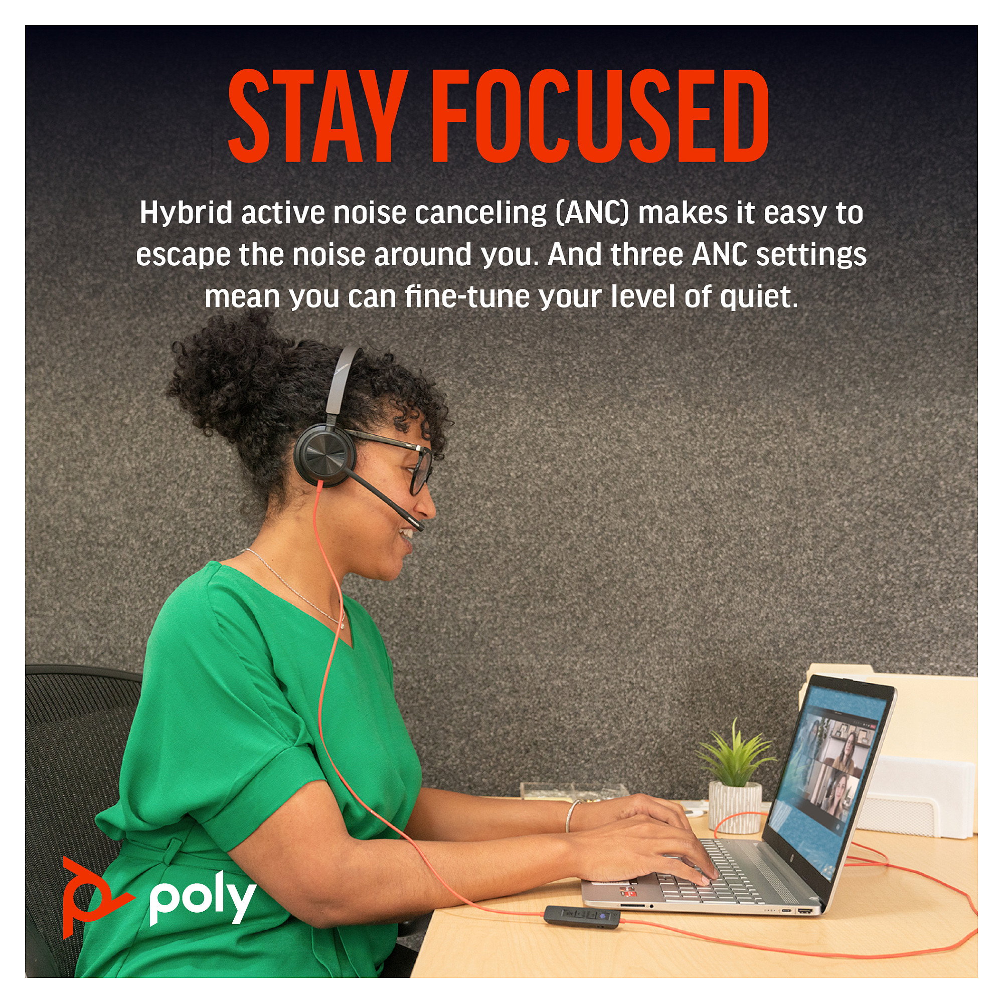 POLY Blackwire 8225 Stereo Microsoft Teams Certified USB-C Headset +USB-C/A Adapter-2
