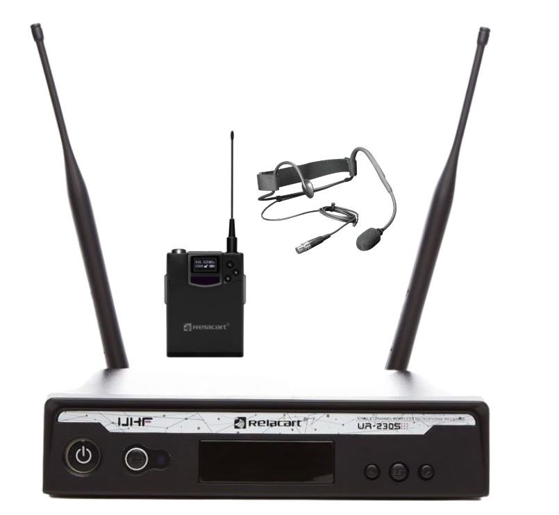 Set RELACART UR-230S HSAE1 (transmitter bodypack, frekvencija 522 - 586 MHz, domet 80 m)-2