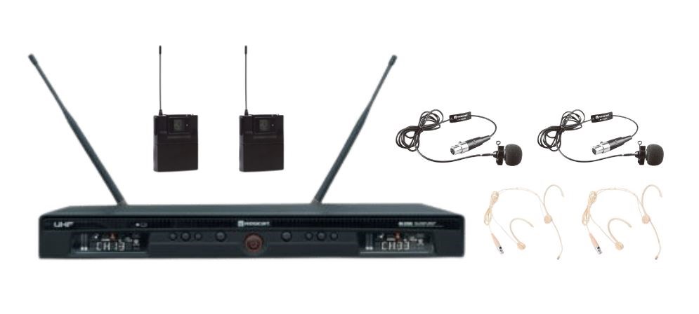 Soundbar RELACART UR-230D MT (receiver, RX sensitivity 6dBµV, power management 100-240V AC 50/60H, weight 2.2 kg, XLR out 1, operating range 80 m, channels quantity 2 channels, signal-to-noise ratio 105 dB, frequency band 522 - 586 MHz, dimensions 410 x 43 x 206 mm, headphone frequency 45 - 18000 Hz, total harmonic distortion plus noise <0,7 @ 1 kHz)-2