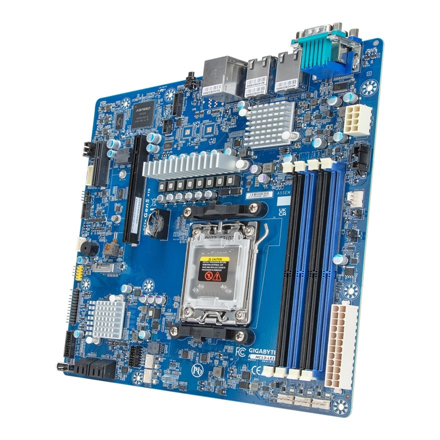 Ploča glavna GIGABYTE MC13-LE1 (1x am5, amd epyc 4004/ryzen 7000, b650e, 4x dimm, 4x sata, 1x m.2, 2x 10gbe, ipmi, matx)-0