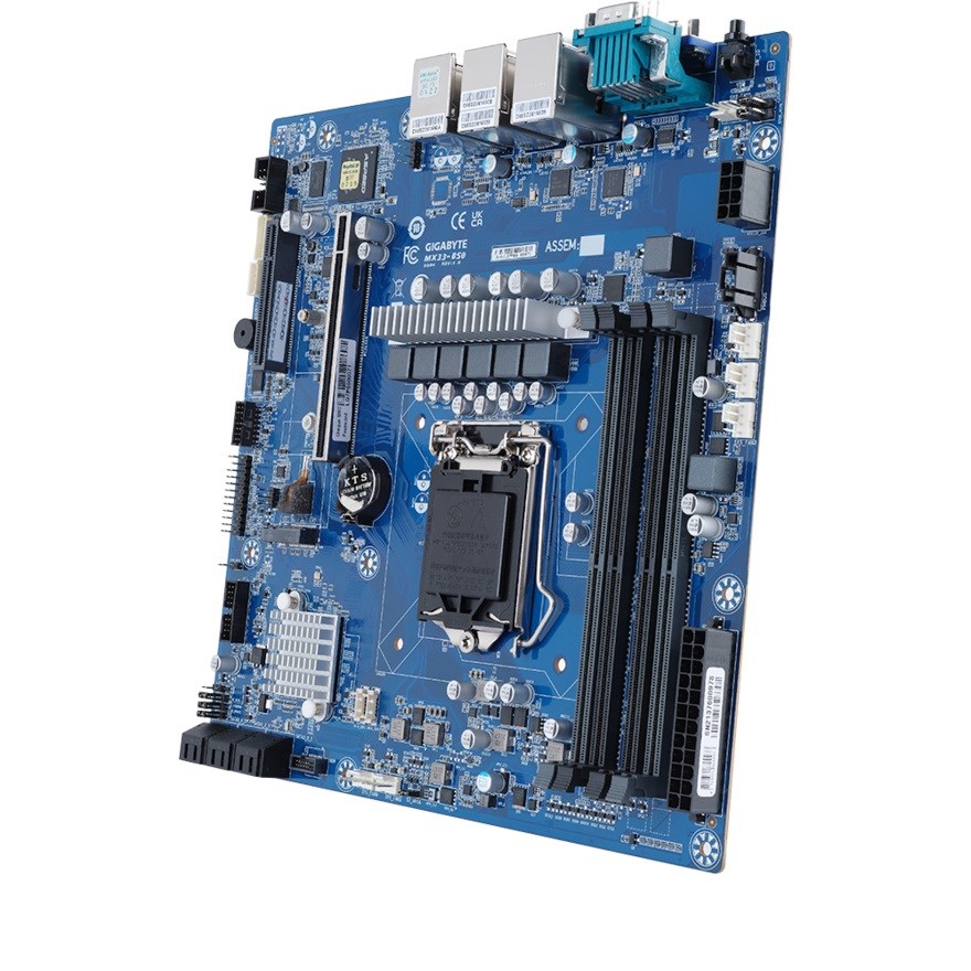 Ploča glavna GIGABYTE MX33-BS0 (lga1200, intel xeon e-23xx, c252, 4x dimm, 6x sata, 1xm.2, 2x1gbe, ipmi, matx)-0