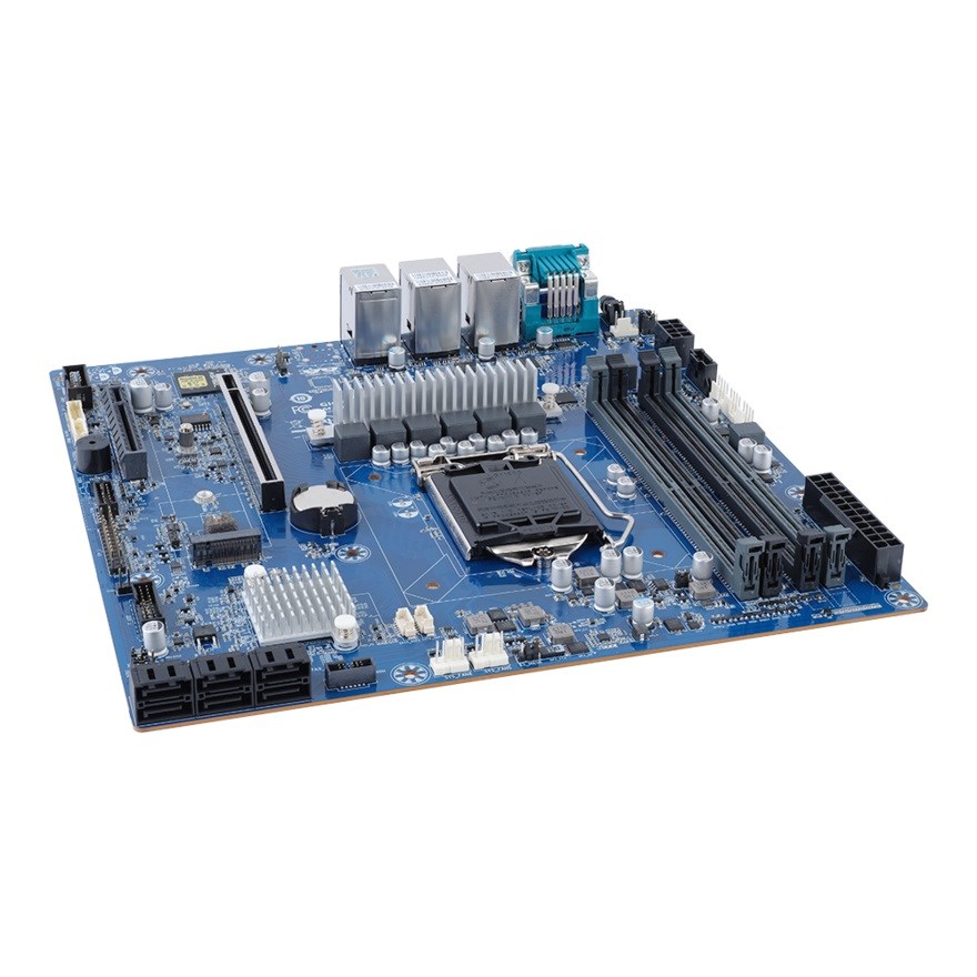Ploča glavna GIGABYTE MX33-BS0 (lga1200, intel xeon e-23xx, c252, 4x dimm, 6x sata, 1xm.2, 2x1gbe, ipmi, matx)-2