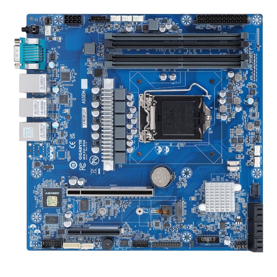 Ploča glavna GIGABYTE MX33-BS0 (lga1200, intel xeon e-23xx, c252, 4x dimm, 6x sata, 1xm.2, 2x1gbe, ipmi, matx)-3