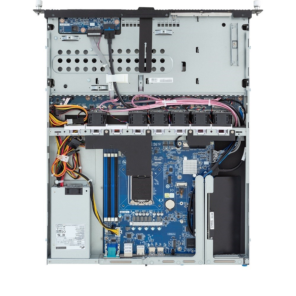 Platforma GIGABYTE Rack (1U) R123-X00-AA01 Intel E-24XX (4x 3,5" SATA HS, 1xM.2, 2x1Gbe, IPMI, 1x400W)-3