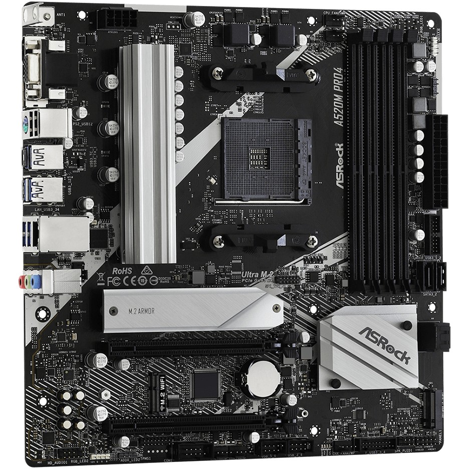 Matična ploča ASROCK A520M Pro4 Socket AM4 micro ATX (AM4 socket, micro ATX format)-3
