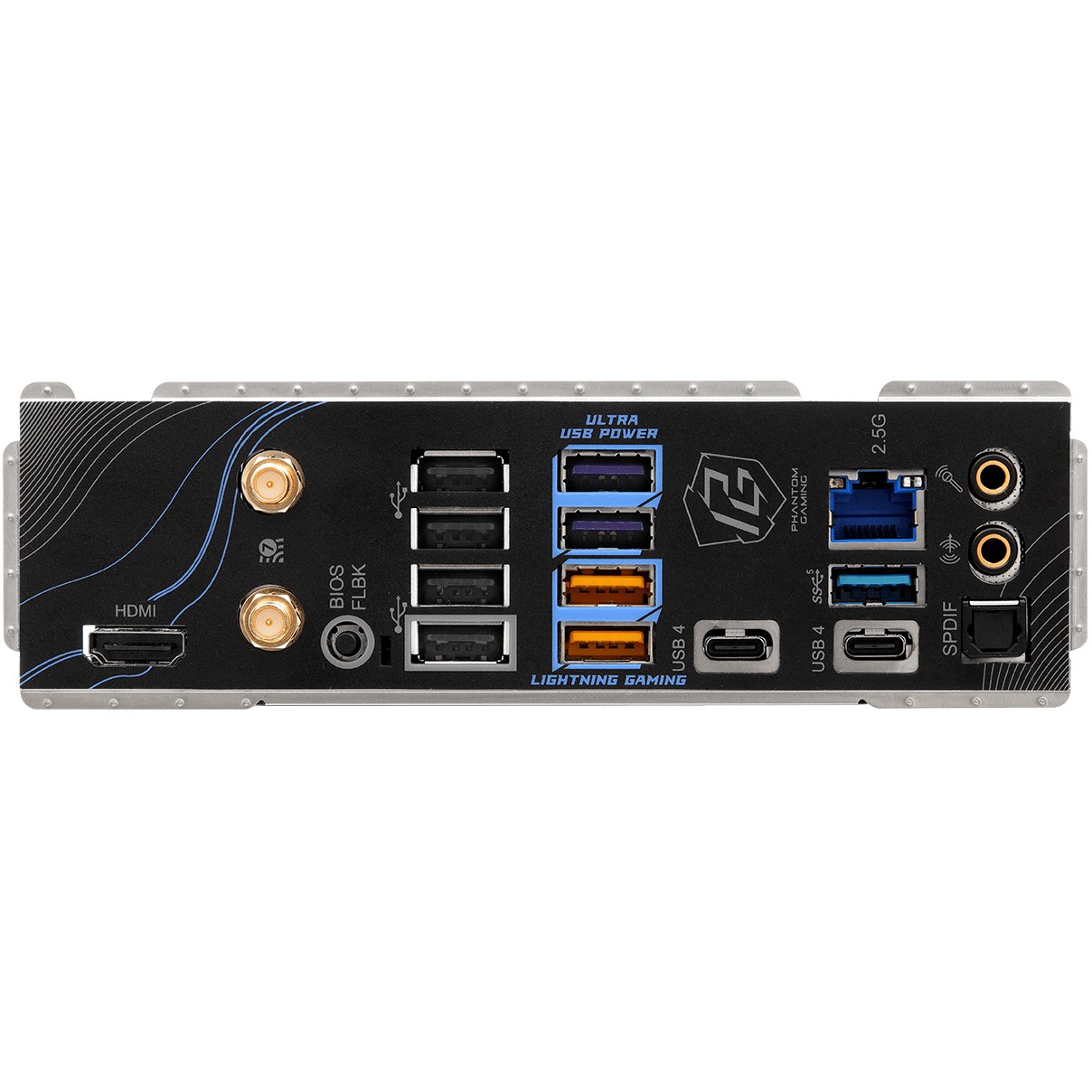 Matična ploča ASROCK Phantom Gaming X870 RIPTIDE WiFi (Socket AM5, AMD X870, DDR5 SDRAM, USB4, Wi-Fi 6/7, 2.5 Gigabit Ethernet)-5
