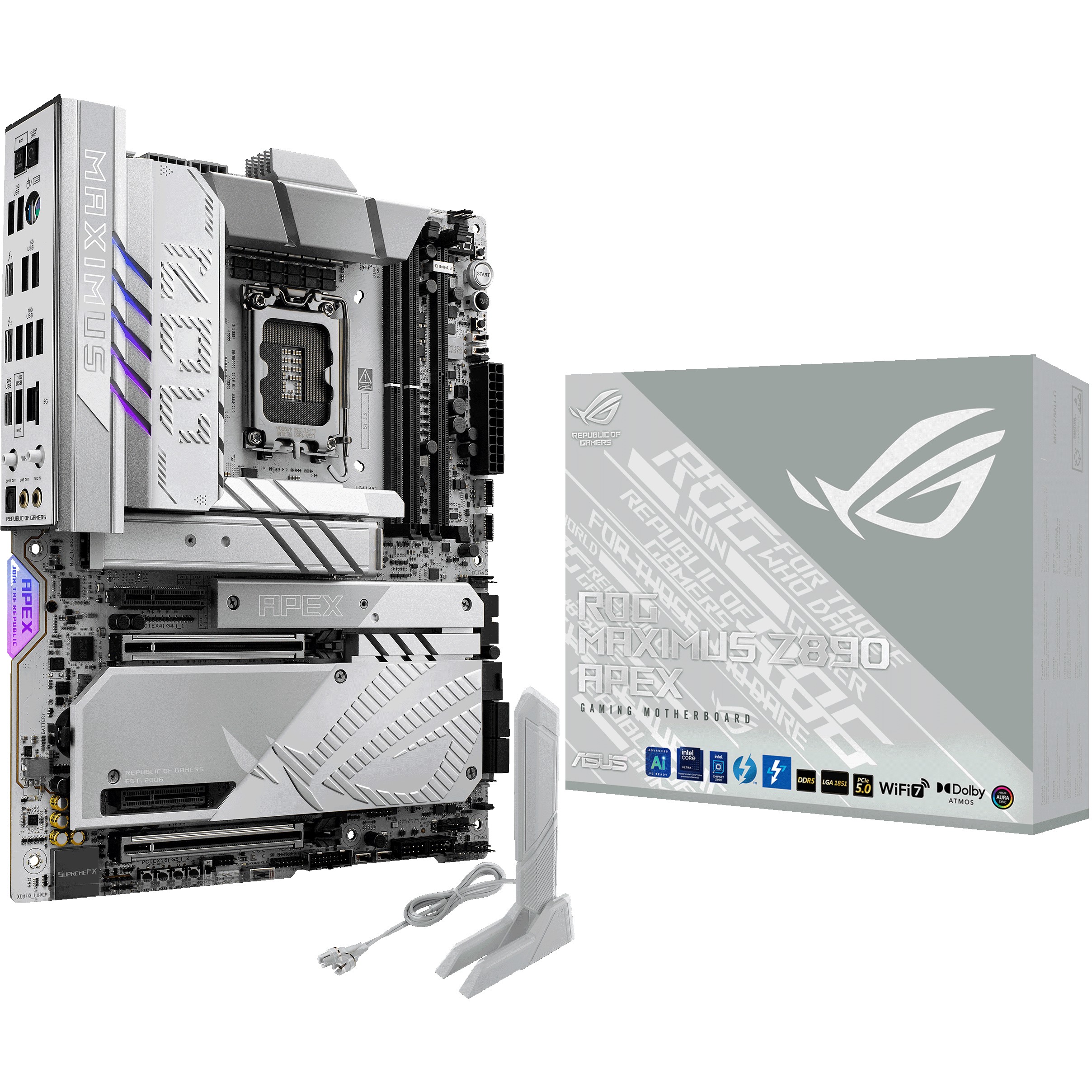 Matična ploča ASUS ROG MAXIMUS Z890 APEX, Intel Z890, DDR5 SDRAM, USB-C, Thunderbolt 4-0
