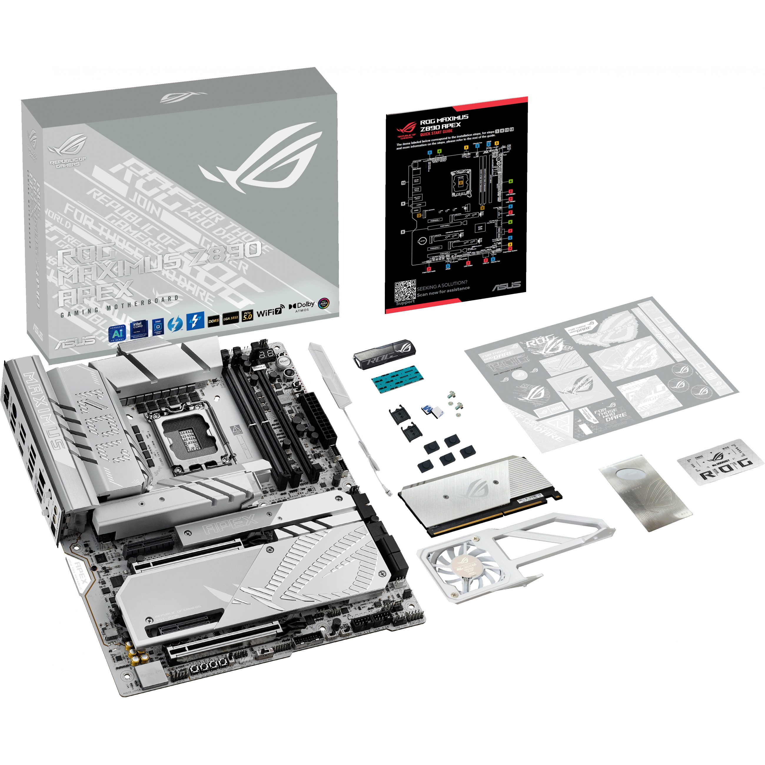 Matična ploča ASUS ROG MAXIMUS Z890 APEX, Intel Z890, DDR5 SDRAM, USB-C, Thunderbolt 4-8