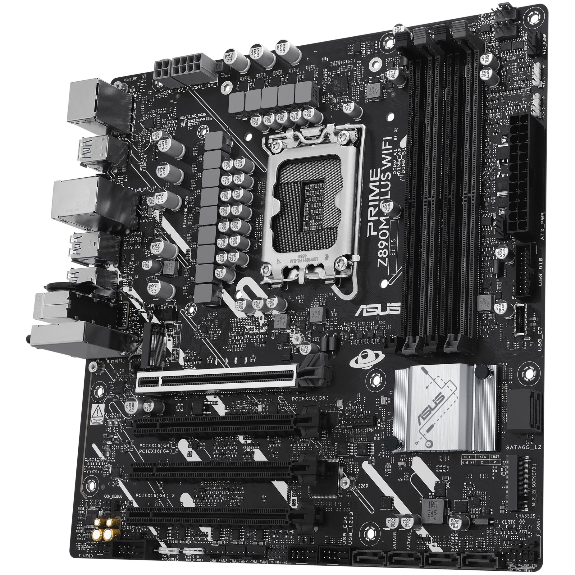 Matična ploča ASUS PRIME Z890M-PLUS WIFI, podrška za Intel Core Ultra procesore, DDR5 SDRAM, micro ATX format-2