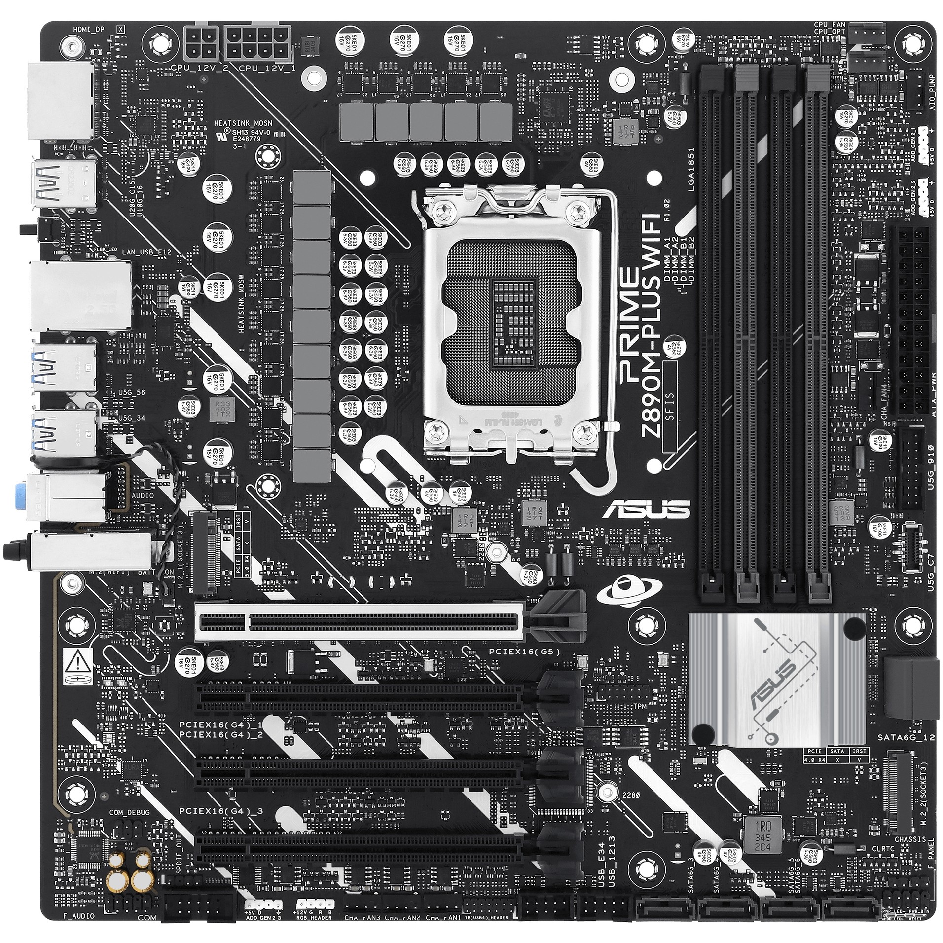 Matična ploča ASUS PRIME Z890M-PLUS WIFI, podrška za Intel Core Ultra procesore, DDR5 SDRAM, micro ATX format-5