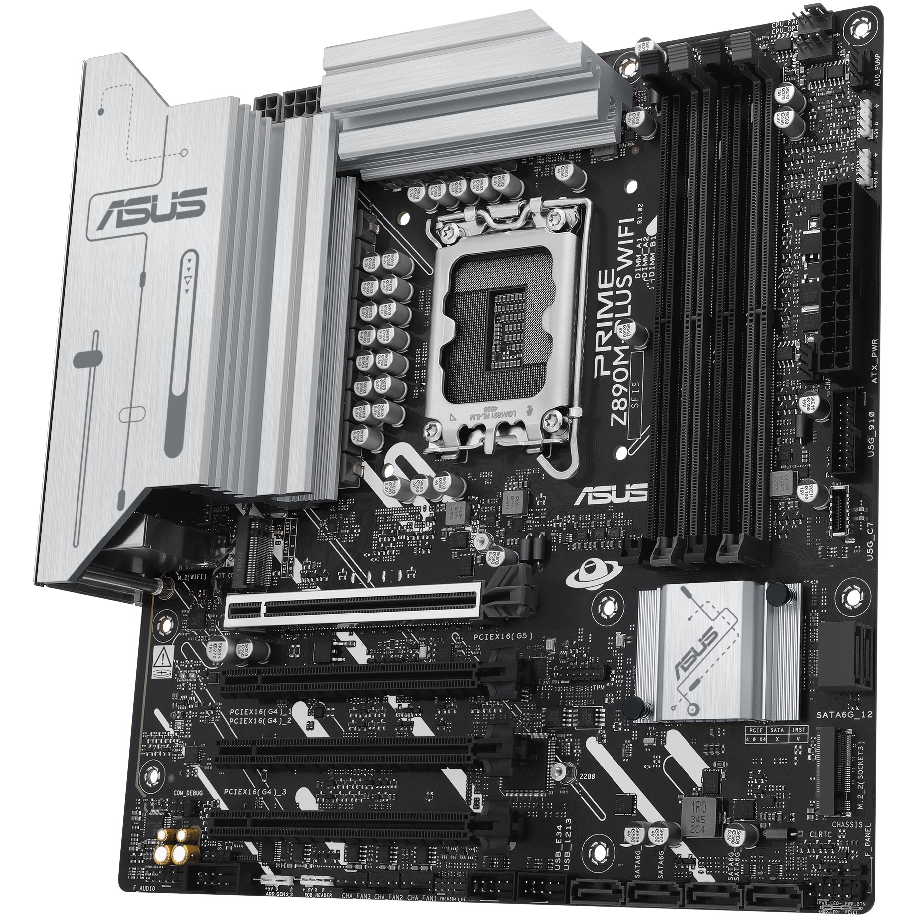 Matična ploča ASUS PRIME Z890M-PLUS WIFI, podrška za Intel Core Ultra procesore, DDR5 SDRAM, micro ATX format-8