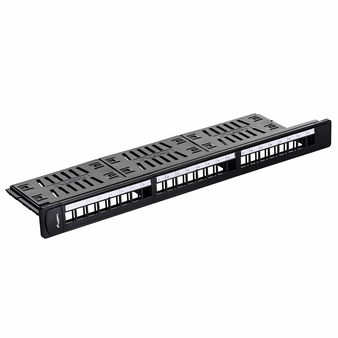 Patch panel Lanberg PPKS-1124-B 1U-2