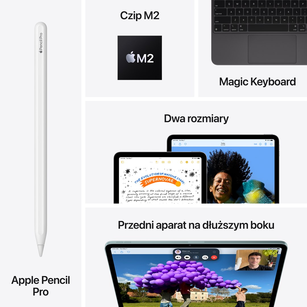 Tablet APPLE iPad Air 6 2024 (13", WiFi, 128GB, Space Grey) - MV273HC/A-7
