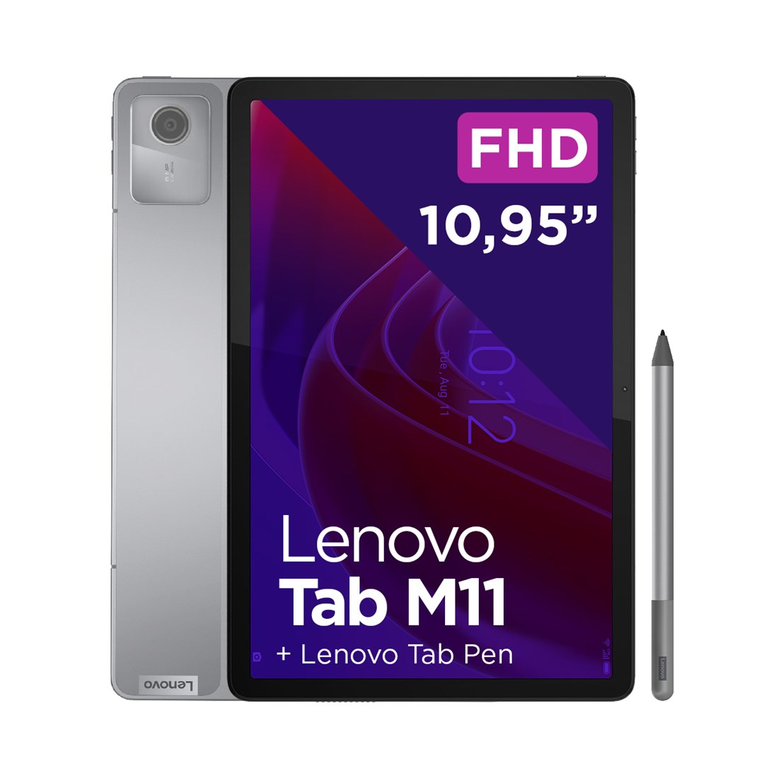 Tablet LENOVO Tab M11 (11", 4GB/128GB, WiFi, LTE, Android 13, sivi)-0
