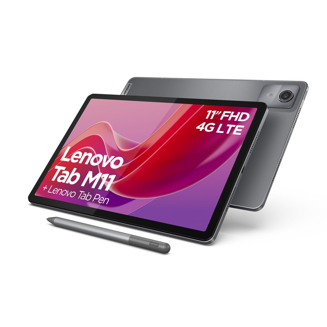 Tablet LENOVO Tab M11 (11", 4GB/128GB, WiFi, LTE, Android 13, sivi)-1