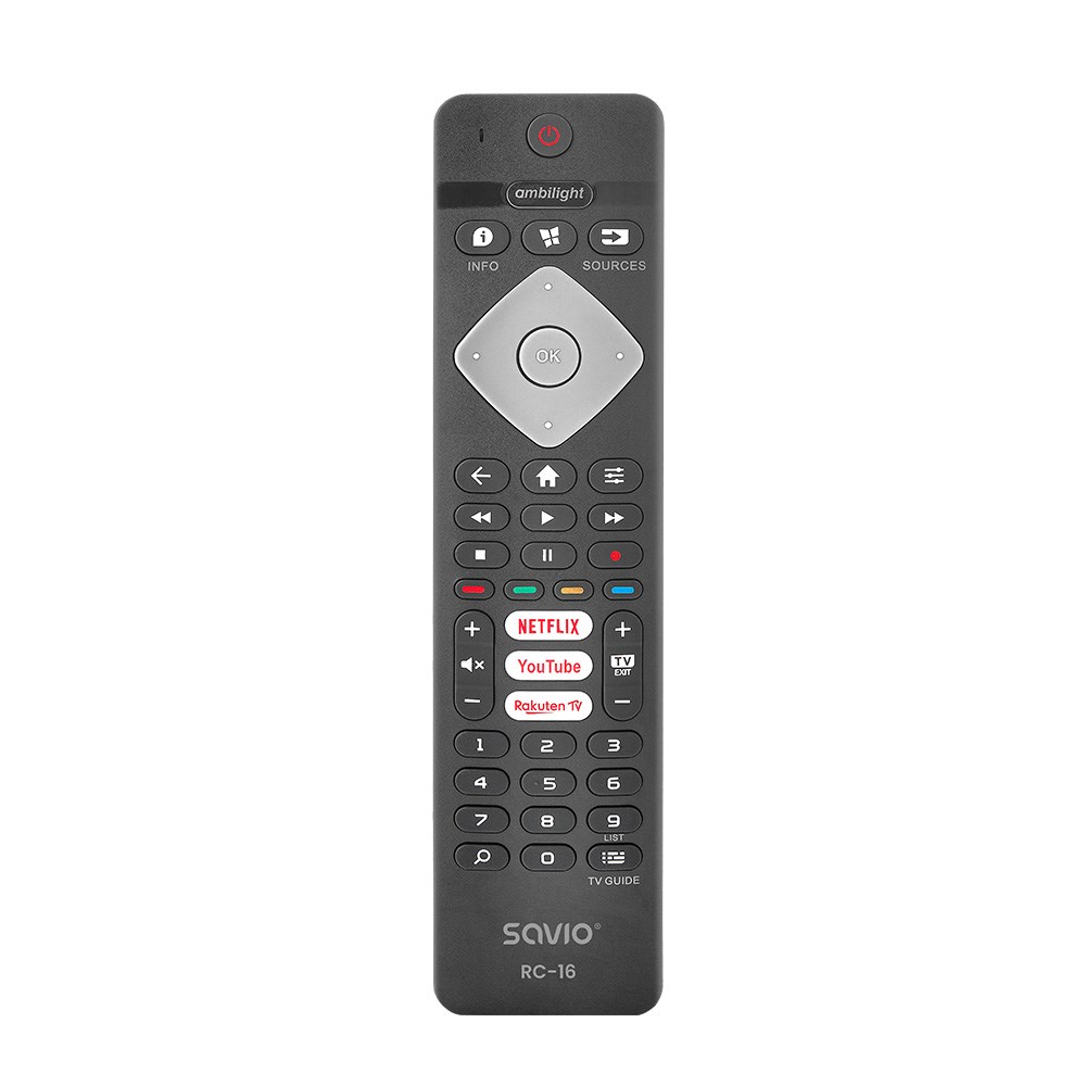 Daljinski upravljač SAVIO RC-16 zamjenski za PHILIPS TV-0
