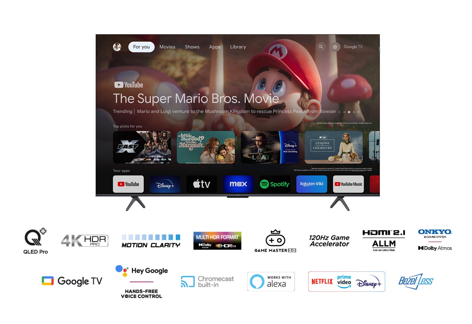 TV TCL QLED C65 Series 55C655 Google TV (140 cm, 4K Ultra HD, PPI 3200, HDR10+, Dolby Vision, Dolby Atmos, Smart TV, DVB-T2/C/S2)-7