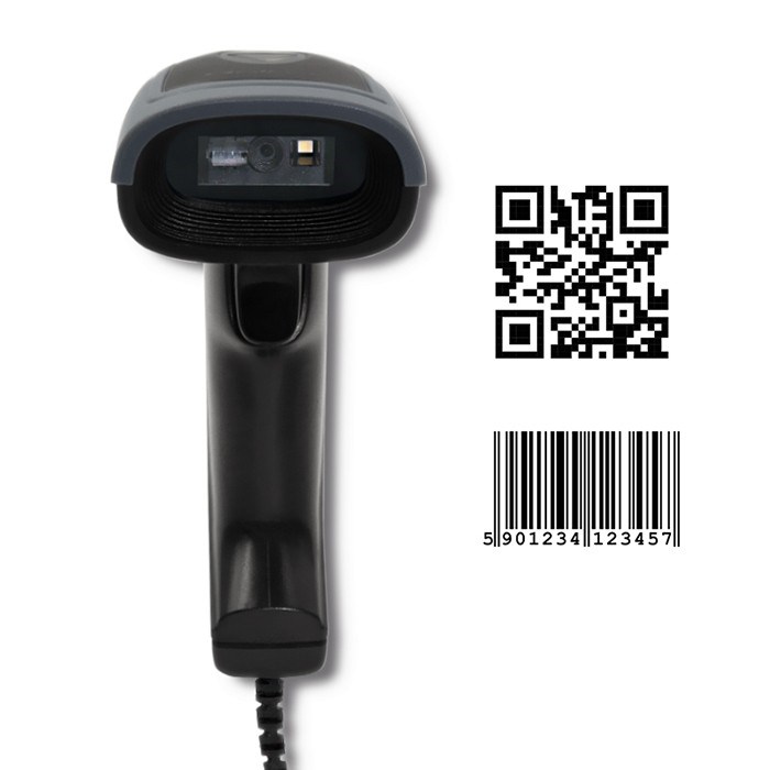 Qoltec 50863 Wired QR & BARCODE Scanner | USB-5