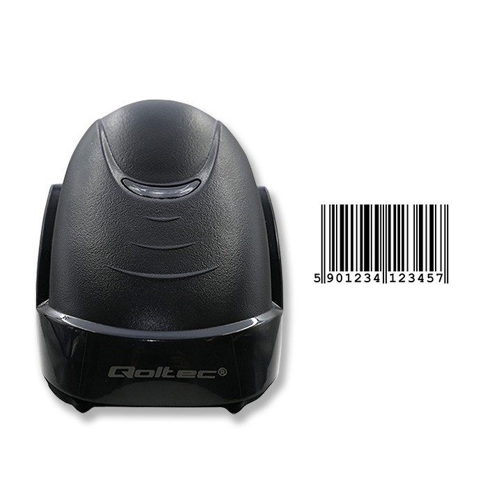 Qoltec 50876 Laser scanner 1D | USB | Black-4