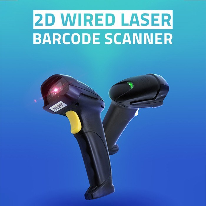 Qoltec 50853 Laser barcode scanner 1D | 2D | Black-5