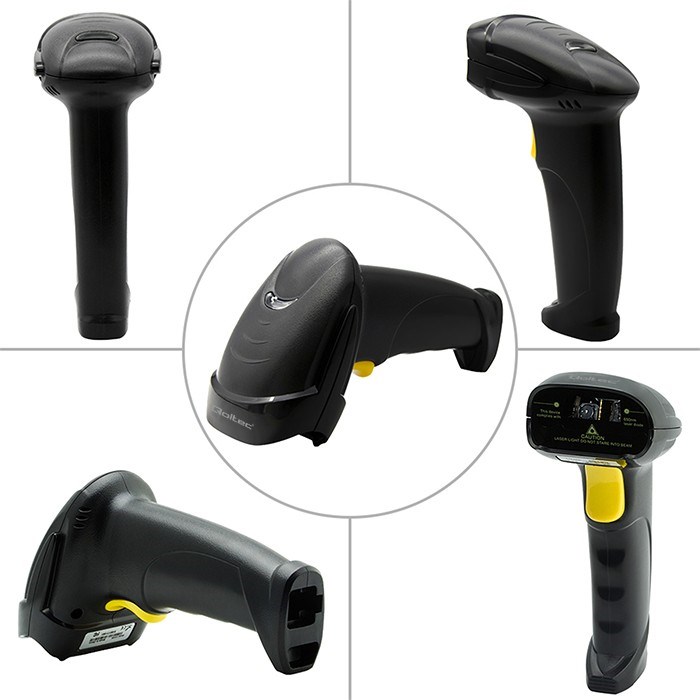 Qoltec 50853 Laser barcode scanner 1D | 2D | Black-11